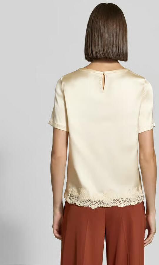 Christian Berg Woman Selection Regular fit blouse van satijn met kant - Foto 2