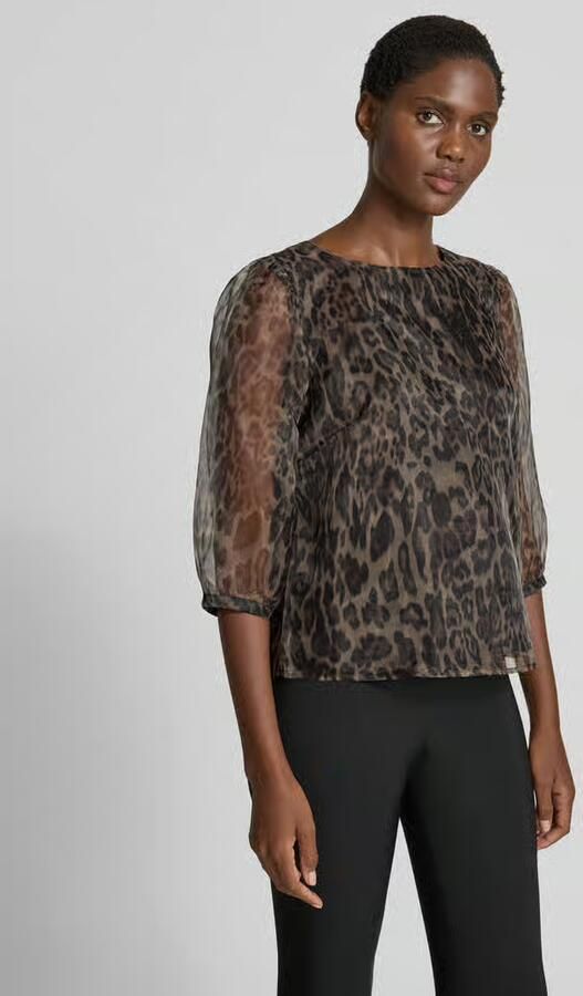 Christian Berg Woman Selection Regular fit blouse van viscose met 3 4-mouwen - Foto 2