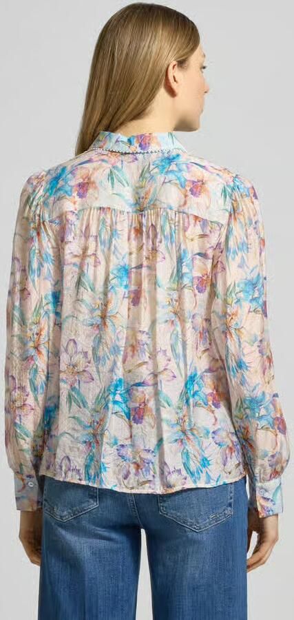 Christian Berg Woman Selection Regular fit blouse van viscosemix met bloemenmotief - Foto 4