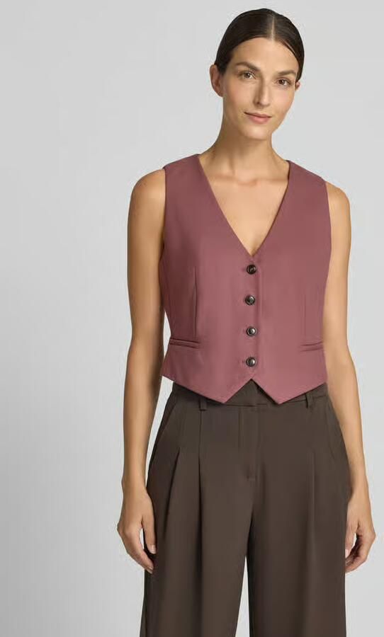 Christian Berg Woman Selection regular fit bodywarmer met viscose - Foto 3