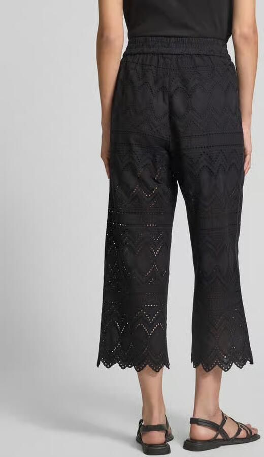 Christian Berg Woman Selection Regular fit culotte met broderie anglaise