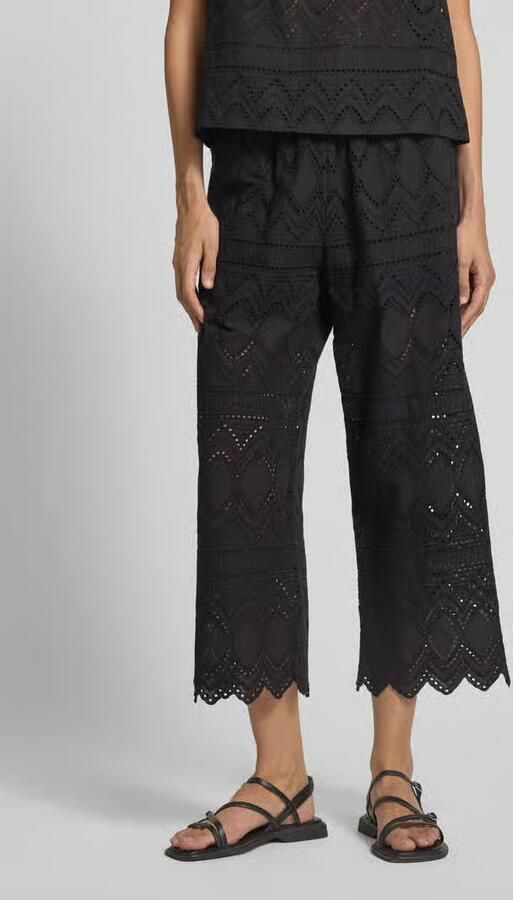 Christian Berg Woman Selection Regular fit culotte met broderie anglaise - Foto 2