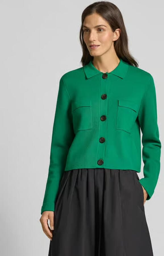 Christian Berg Woman Selection Regular fit gebreid jack van wolmix - Foto 2