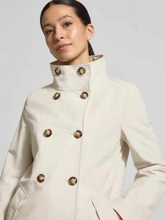 Christian Berg Woman Selection Trenchcoat met opstaande kraag en steekzakken
