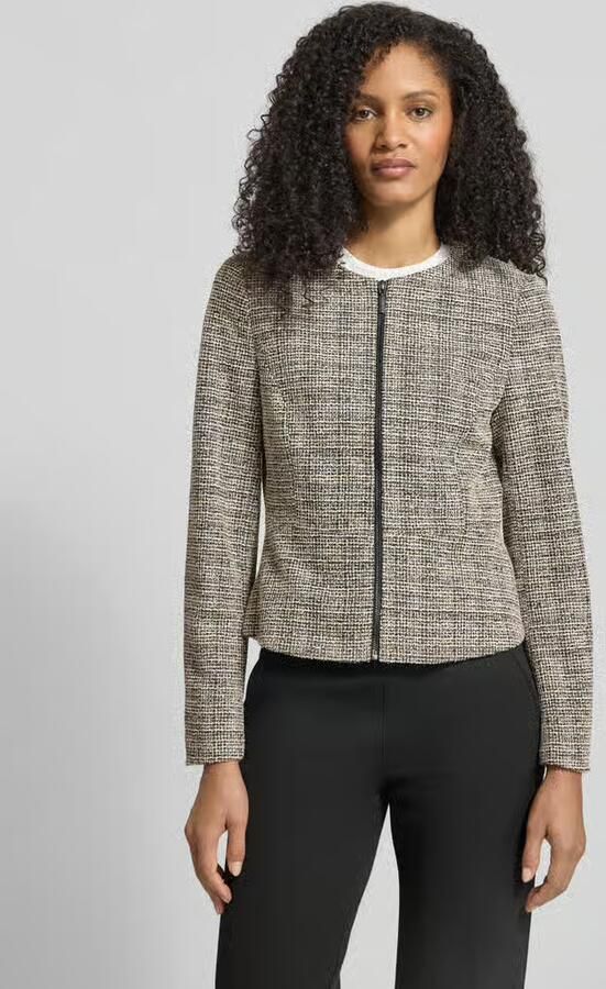 Christian Berg Woman Selection Regular fit jacquardblazer met ronde hals - Foto 2