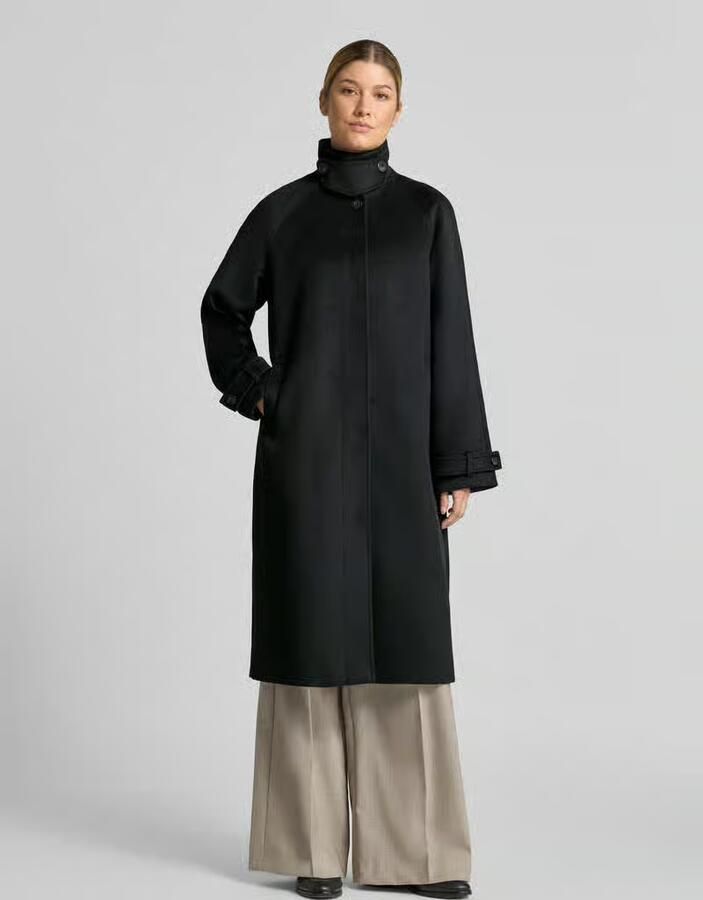 Christian Berg Woman Selection Regular fit lange jas met opstaande kraag - Foto 2