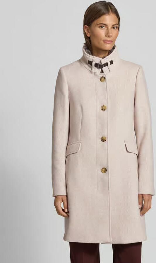 Christian Berg Woman Selection Regular fit lange jas met wol