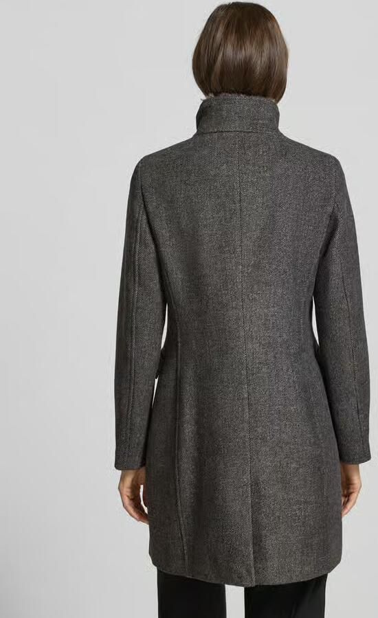 Christian Berg Woman Selection Regular fit lange jas met wol