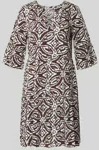 Christian Berg Woman Selection regular fit mini-jurk van 100% viscose met tegelprint