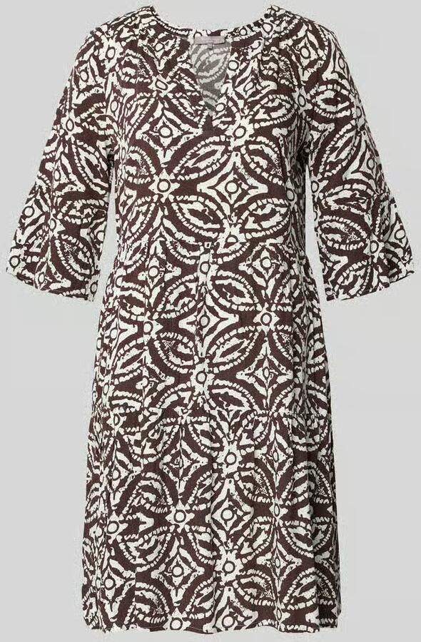 Christian Berg Woman Selection regular fit mini-jurk van 100% viscose met tegelprint - Foto 2