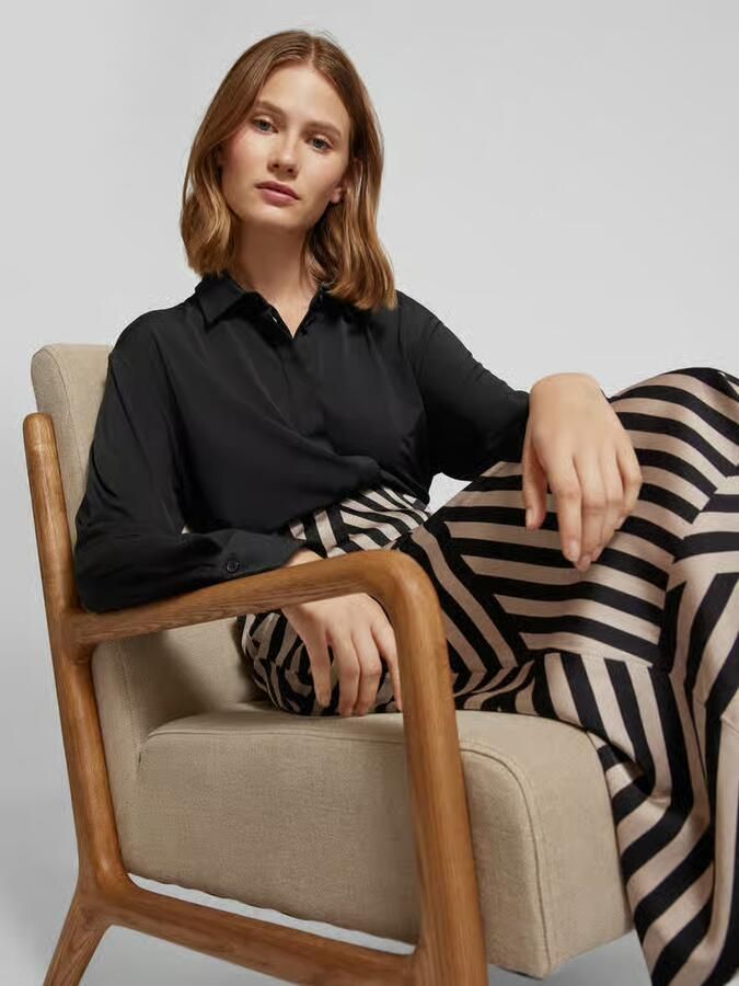 Christian Berg Woman Selection Regular fit overhemdblouse met deelnaden - Foto 2