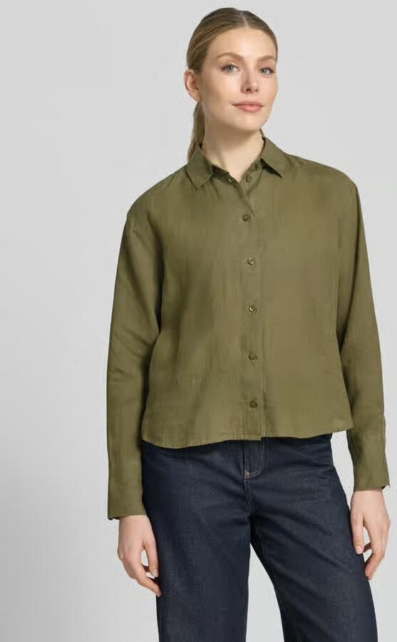 Christian Berg Woman Selection regular fit overhemdblouse van puur linnen - Foto 4