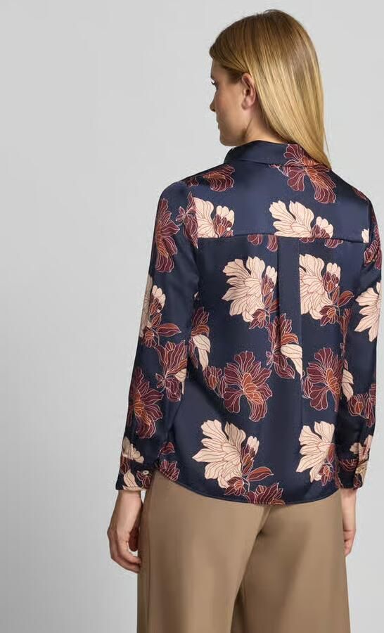 Christian Berg Woman Selection Regular fit overhemdblouse van satijn