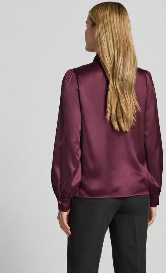 Christian Berg Woman Selection Regular fit overhemdblouse van satijn - Foto 3