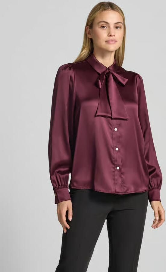 Christian Berg Woman Selection Regular fit overhemdblouse van satijn - Foto 2