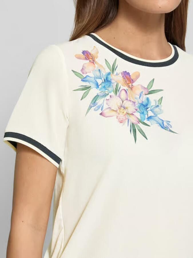 Christian Berg Woman Selection Regular fit T-shirt met bloemig design - Foto 2