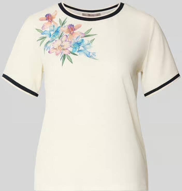 Christian Berg Woman Selection Regular fit T-shirt met bloemig design