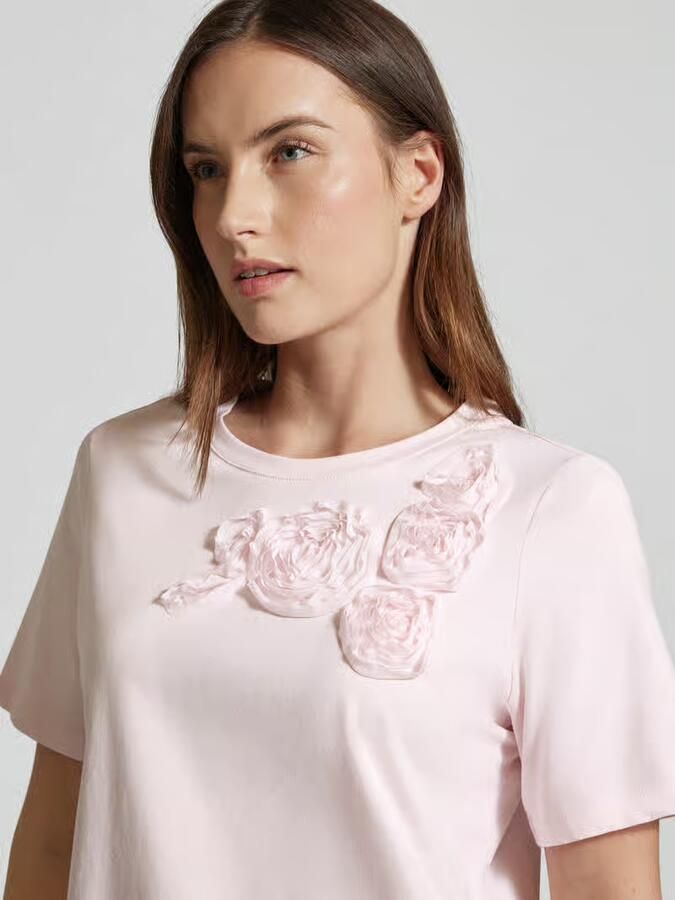 Christian Berg Woman Selection Regular fit T-shirt met gebloemde garnering - Foto 2