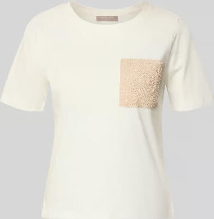 Christian Berg Woman Selection regular fit T-shirt met gebreide detail - Foto 2