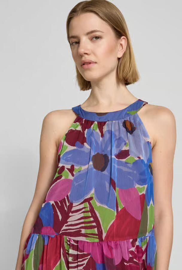 Christian Berg Woman Selection relaxed fit midi-jurk met florale all-over print - Foto 2