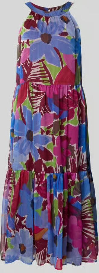 Christian Berg Woman Selection relaxed fit midi-jurk met florale all-over print - Foto 3