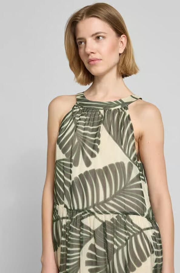 Christian Berg Woman Selection relaxed fit midi-jurk met florale all-over print