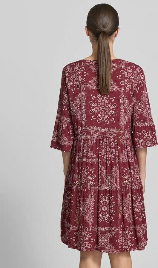 Christian Berg Woman Selection relaxed fit mini-jurk van pure viscose - Foto 3