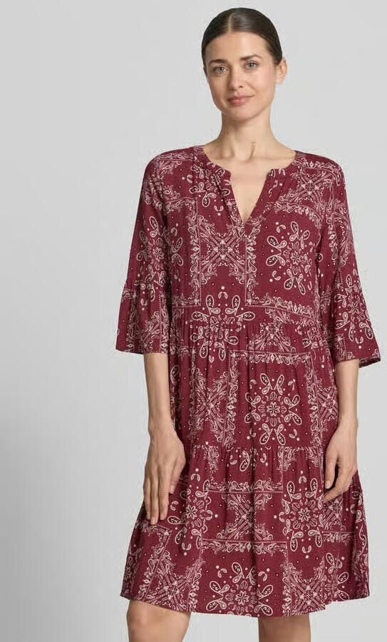 Christian Berg Woman Selection relaxed fit mini-jurk van pure viscose - Foto 2