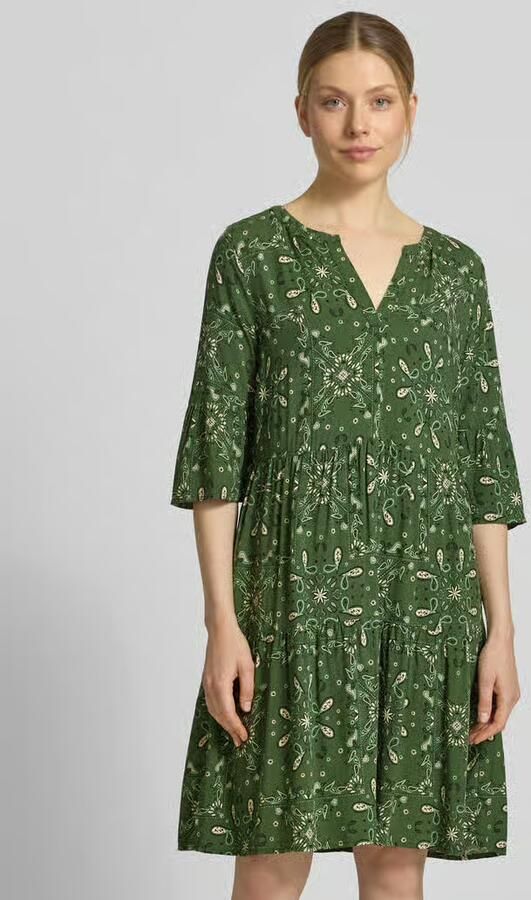 Christian Berg Woman Selection relaxed fit mini-jurk van pure viscose - Foto 3