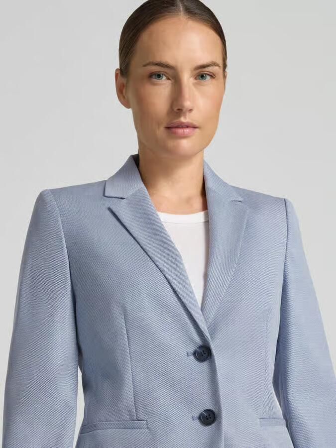 Christian Berg Woman Selection slim fit blazer met steekzakken en reverskraag