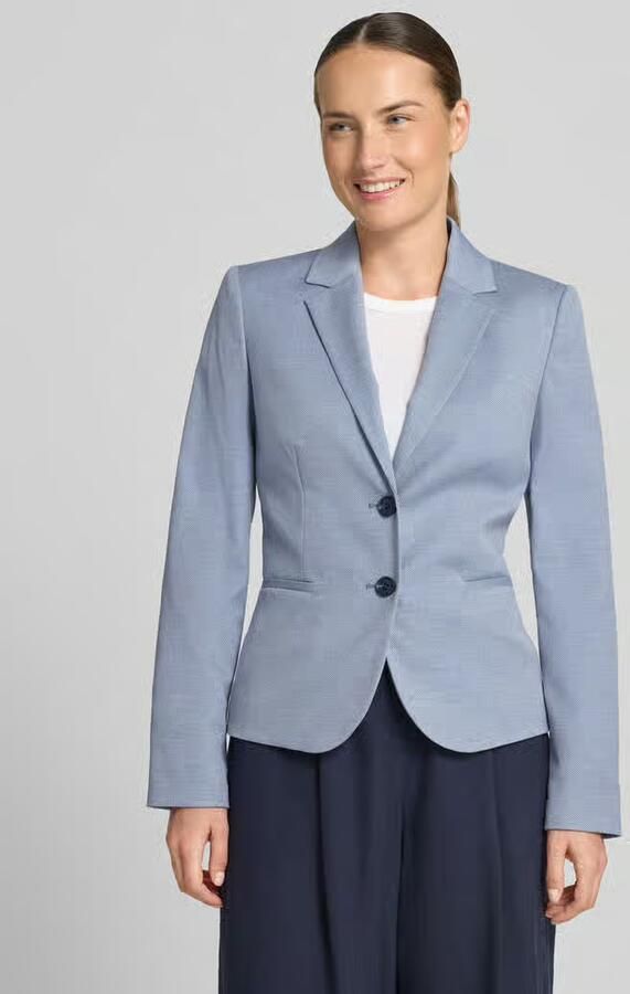 Christian Berg Woman Selection slim fit blazer met steekzakken en reverskraag - Foto 2