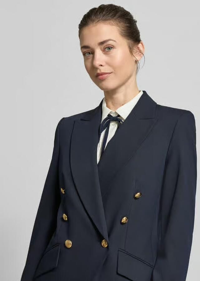 Christian Berg Woman Selection slim fit blazer met viscose