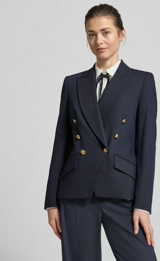 Christian Berg Woman Selection slim fit blazer met viscose - Foto 3