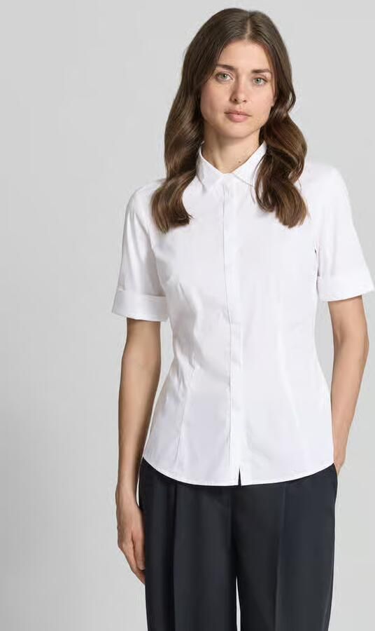 Christian Berg Woman Selection Overhemdblouse met blinde knoopsluiting - Foto 4