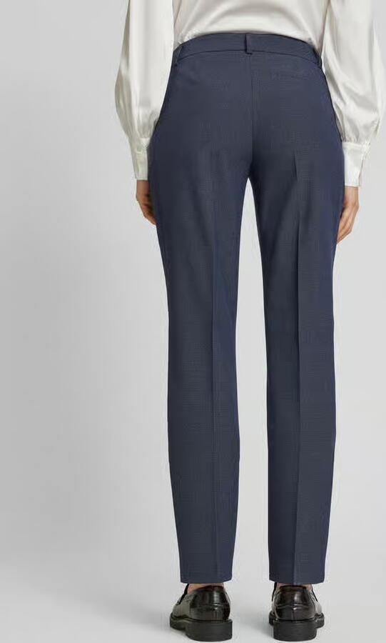 Christian Berg Woman Selection Slim fit broek met structuurmotief