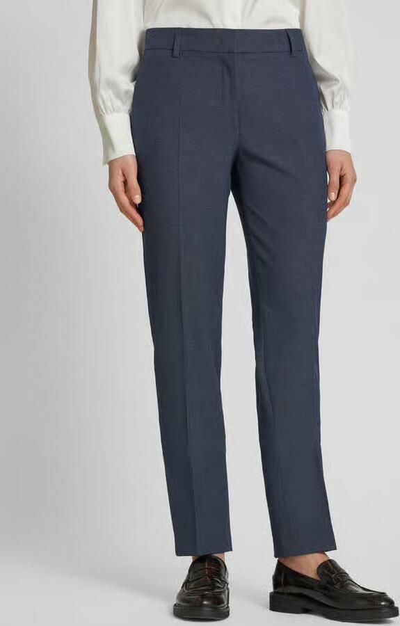 Christian Berg Woman Selection Slim fit broek met structuurmotief - Foto 2