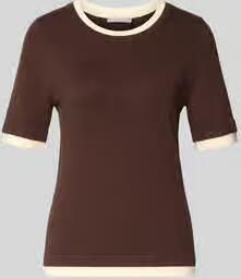 Christian Berg Woman Selection Slim fit gebreid shirt van viscosemix