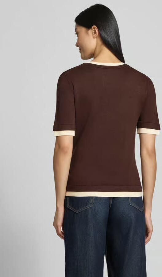Christian Berg Woman Selection Slim fit gebreid shirt van viscosemix - Foto 3