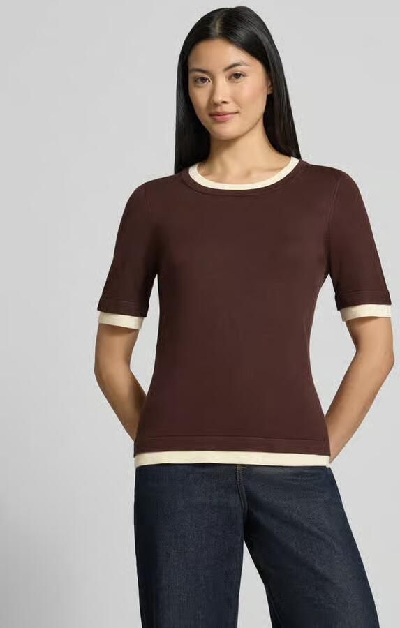 Christian Berg Woman Selection Slim fit gebreid shirt van viscosemix - Foto 2