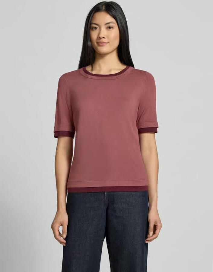 Christian Berg Woman Selection Slim fit gebreid shirt van viscosemix - Foto 2