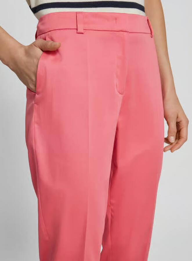 Christian Berg Woman Selection Slim fit pantalon van katoenmix