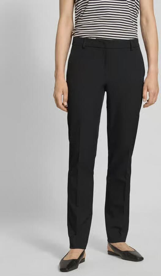 Christian Berg Woman Selection Slim fit stoffen broek met persplooien - Foto 2