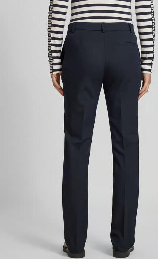Christian Berg Woman Selection Slim fit stoffen broek met persplooien