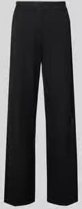 Christian Berg Woman Selection Stoffen broek met wijde pijpen en persplooien