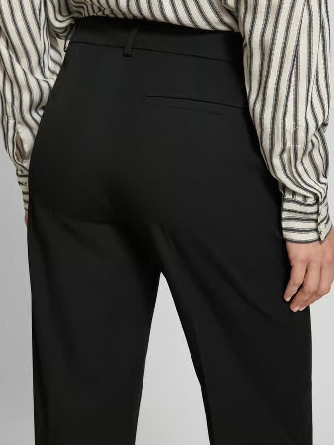 Christian Berg Woman Selection Stoffen broek met wijde pijpen en persplooien - Foto 2