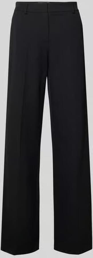 Christian Berg Woman Selection Stoffen broek met wijde pijpen en persplooien