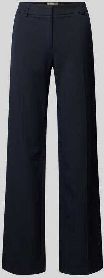 Christian Berg Woman Selection Stoffen broek met wijde pijpen en persplooien - Foto 2