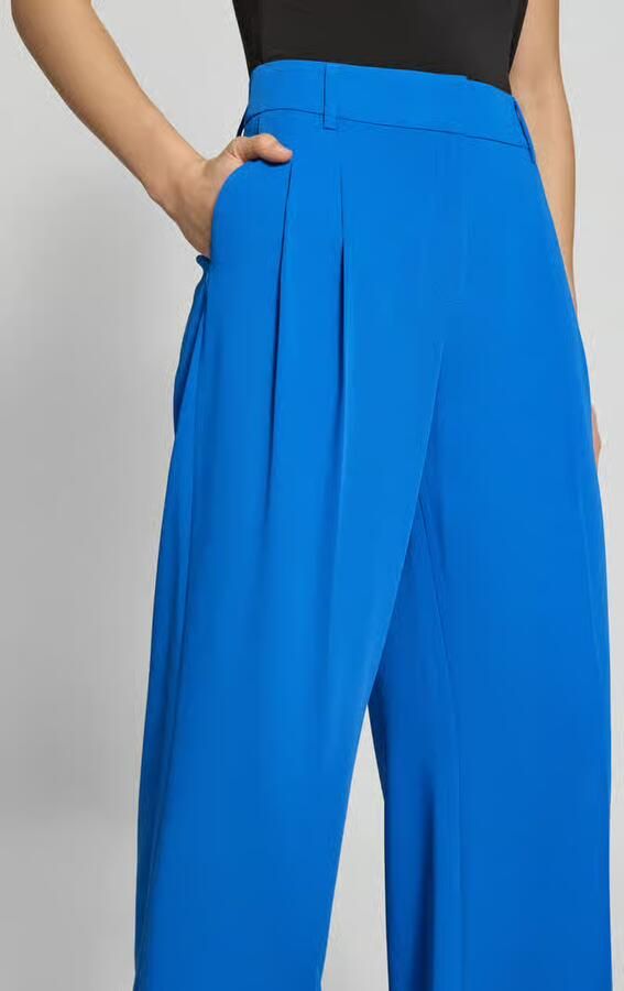 Christian Berg Woman Selection Straight fit stoffen broek met persplooien - Foto 2