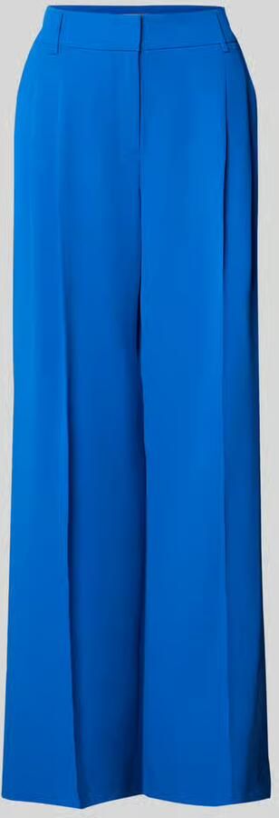 Christian Berg Woman Selection Straight fit stoffen broek met persplooien