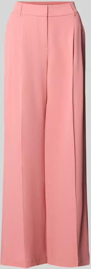 Christian Berg Woman Selection Straight fit stoffen broek met persplooien